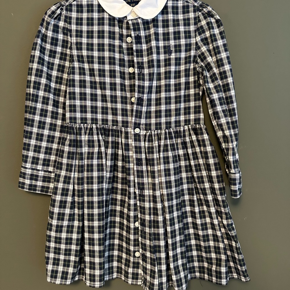 Ralph Lauren Classic Plaid Kids Dress 3T